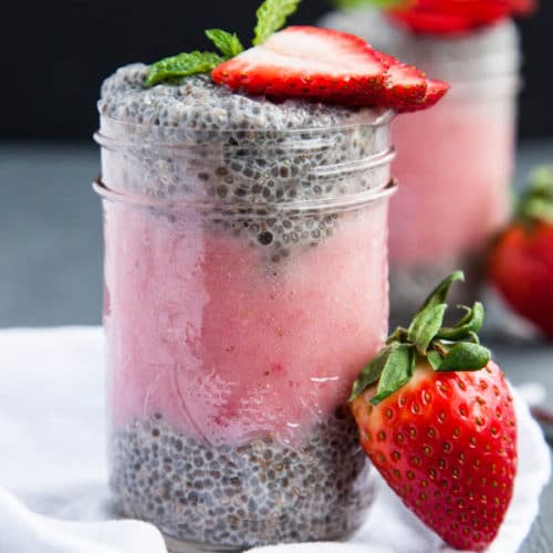 Strawberry Chia Pudding Parfait - The Hint of Rosemary