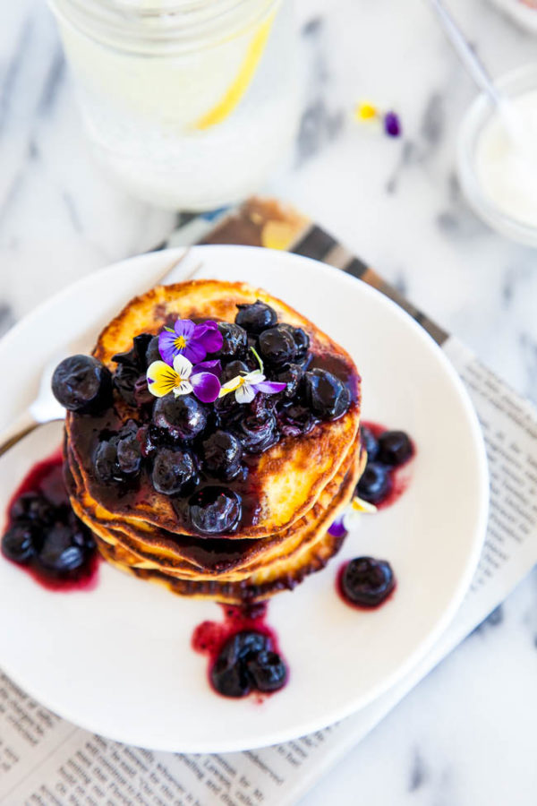 Gluten and grain-free, high in protein and fibre, Coconut Flour Pancakes are a healthy and filling alternative to regular pancakes! Recipe makes approximately 15 3" size pancakes.