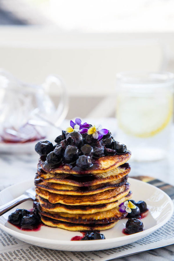 Gluten and grain-free, high in protein and fibre, Coconut Flour Pancakes are a healthy and filling alternative to regular pancakes! Recipe makes approximately 15 3" size pancakes.